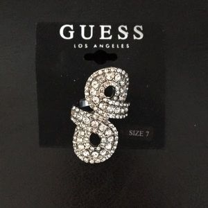 New Guess Crystal Statement Ring Very attractive
